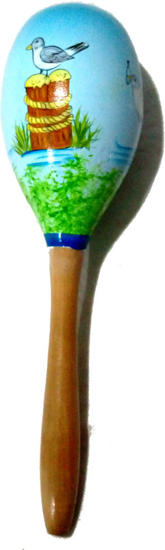 Crafts India Colorful Rumba Rattle Rattle(Multicolor)