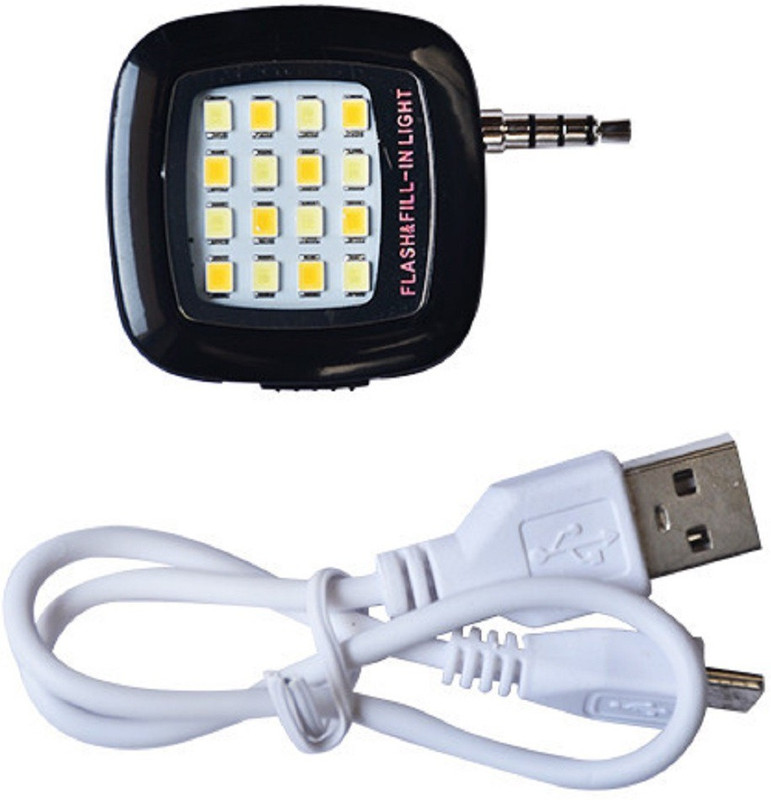 Mobone 3.5 Selfie Flash(Adjustable Brightness Black)