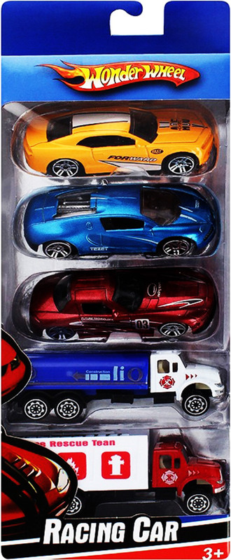 revent wonder wheel ReventSet of 5 Wonder Wheels Model Cars (Multi Colours) (Multi Colours)(Multicolor)