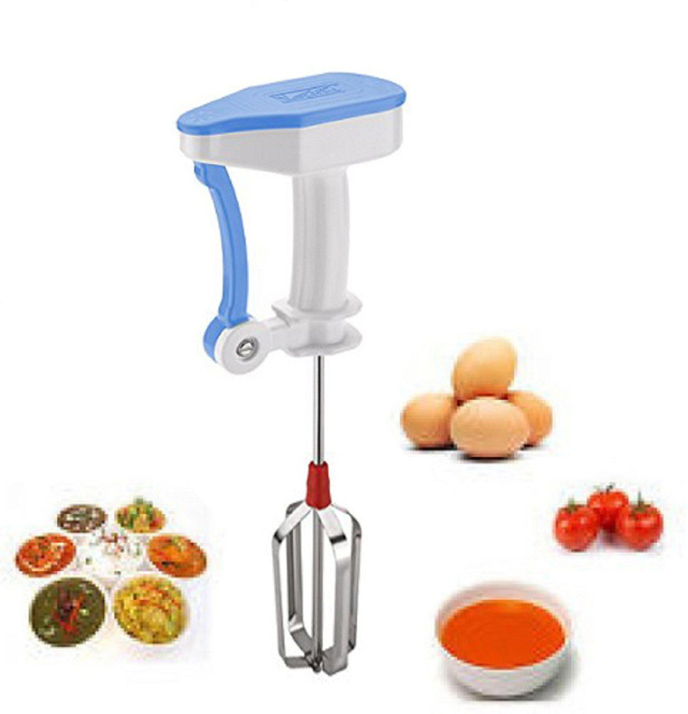 Honestystore Stainless Steel Power Free Hand Blender for Egg & Cream Beater, Milkshake, Lassi, Butter Milk Mixer Maker 11 W Chopper, Stand Mixer, Hand Blender(Assorted)