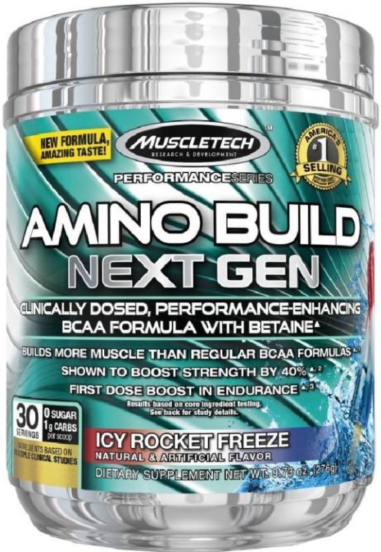 Muscletech Performance Series Amino Build Next Gen BCAA(276 g, Icy Rocket Freeze)