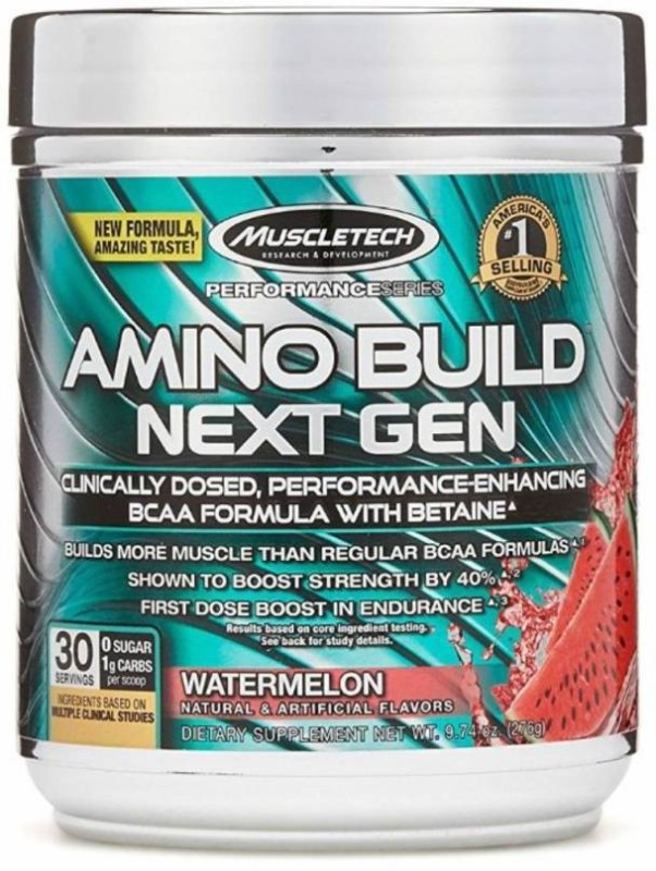 Muscletech Performance Series Amino Build Next Gen BCAA(276 g, Watermelon)
