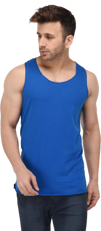 Kay Dee Solid Men Scoop Neck Blue T-Shirt Kay Dee Solid Men Scoop Neck Blue T-Shirt