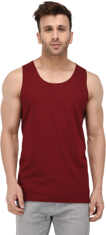 Kay Dee Solid Men's Scoop Neck Maroon T-Shirt Kay Dee Solid Men's Scoop Neck Maroon T-Shirt