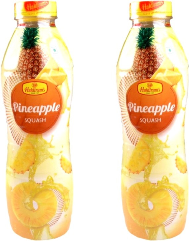 Haldiram's Pineapple Squash (Pack of 2)(1400 ml, Pack of 2)