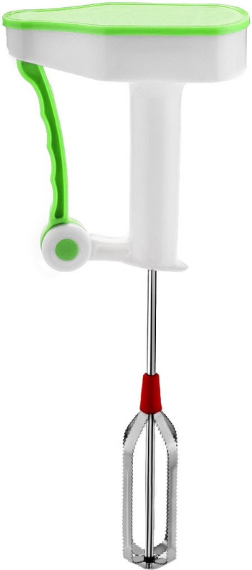Unix Hand Operated 0 W Hand Blender(Green, White)