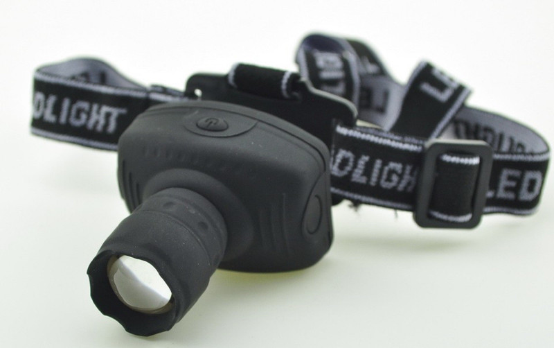 VibeX ™ Head Lamp with CREE 3 Watt LED powered by AAA batteries LED Headlamp(Black)