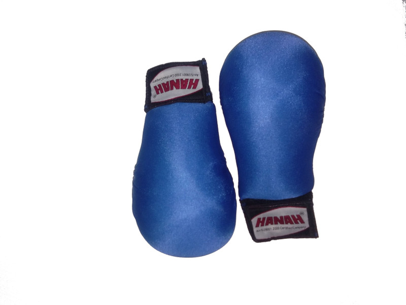 hanah sports KARATE GLOVES (BLUE) NORMAL Martial Art Gloves(Blue)