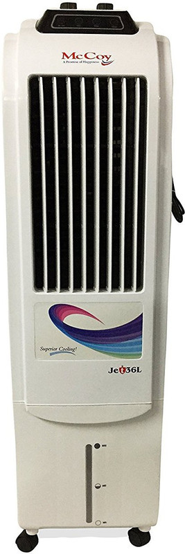mccoy T Tower Air Cooler(White, 36 Litres)