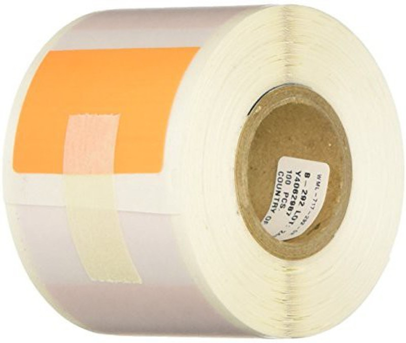 Brady Self-Laminating Vinyl I.D. Pro Plus, Ls2000 & marker xc Plus Printer Labels , Orange/Translucent (100 Labels per Roll, 1 Roll p