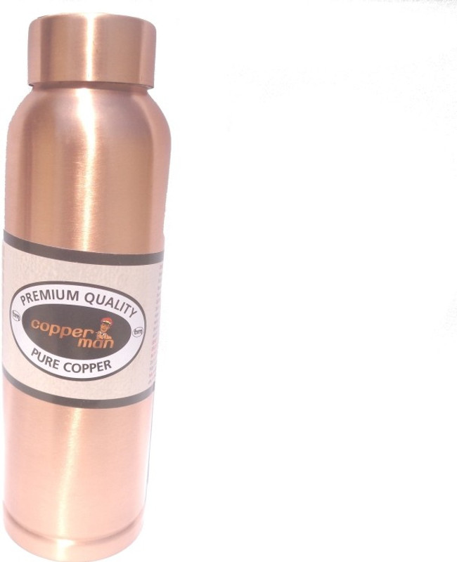 copperman Premium quality copper water bottle 1 ml Bottle(Pack of 1, Brown)
