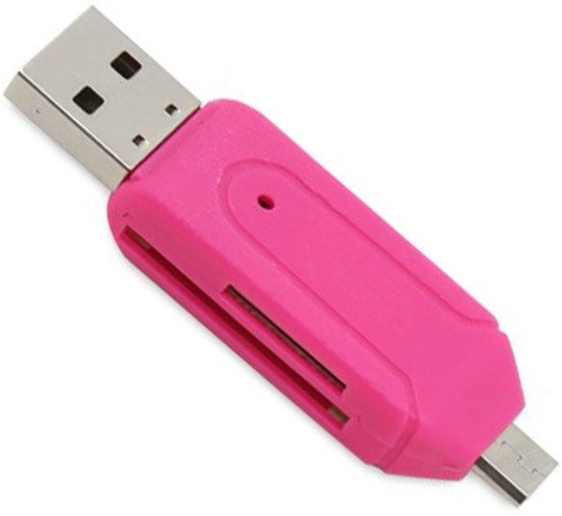 white panther Micro USB SD+TF OTG Card Reader(Multicolor)