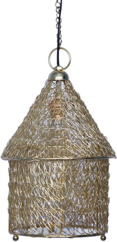 artsy crafts Iron Gold Hurt Round Shaped Pendant Pendants Ceiling Lamp