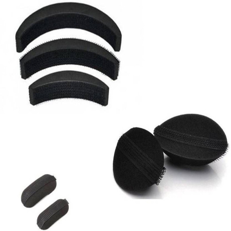 blackbond Puff Volumizer Tic Tac Clip, Banana Clip, Hair Clip(Black)