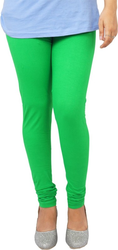 Freesia Churidar Legging(Green, Solid)
