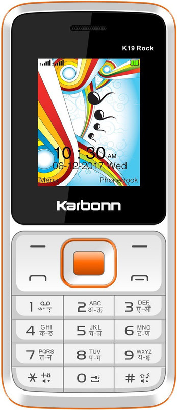 Karbonn K19 Rock(White & Orange)