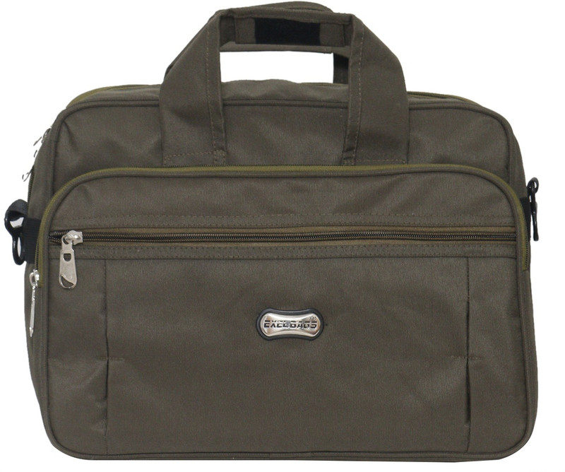 Exel Office Bag Medium Briefcase - For Men & Women(Green, Black)