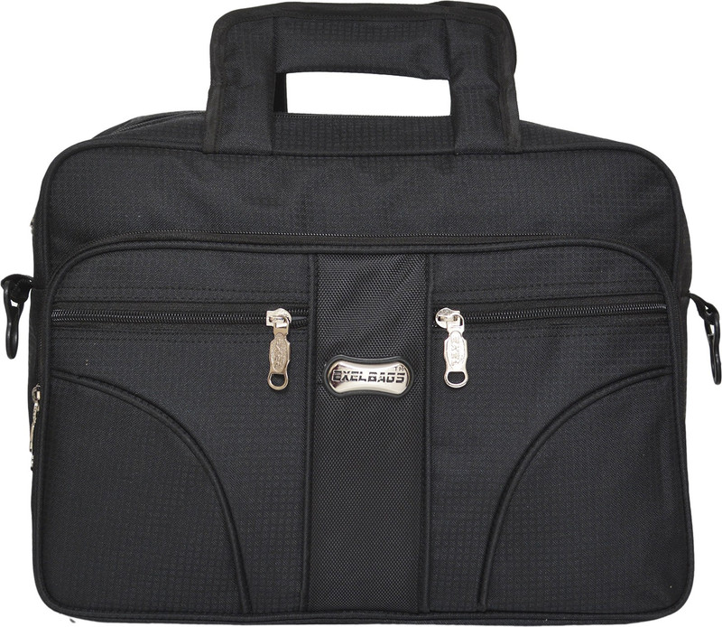 Exel Bags Rose006 Medium Briefcase - For Men(Black)
