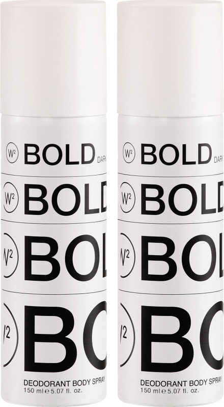 w2 BOld Dark Deodorant Body Spray set of two Deodorant Spray  -  For Men(300 ml, Pack of 2)
