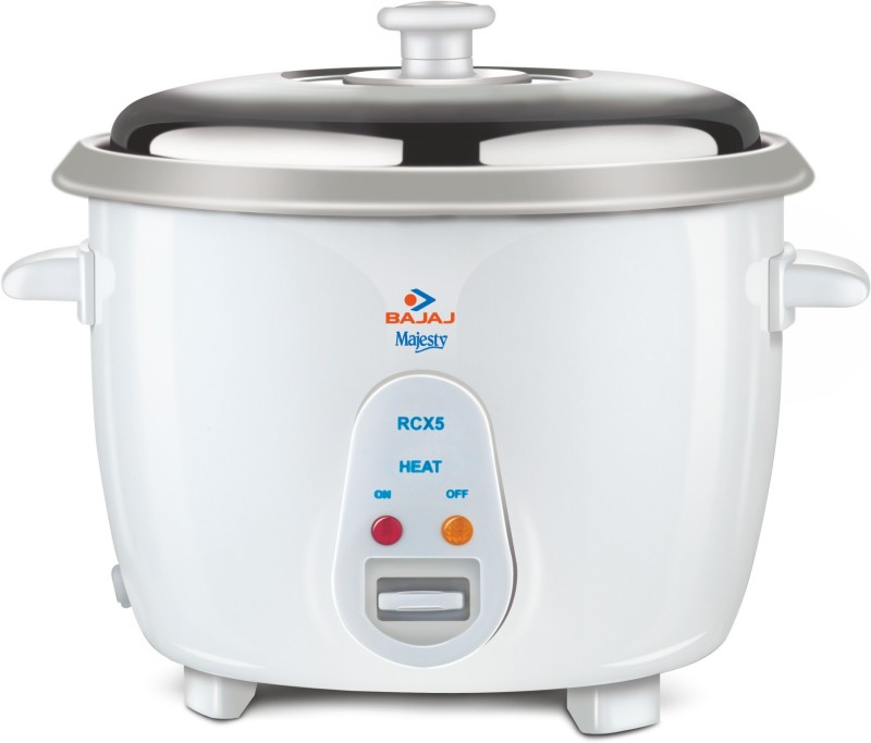 Bajaj Majesty New RCX 5 Electric Rice Cooker(1.8 L, White)