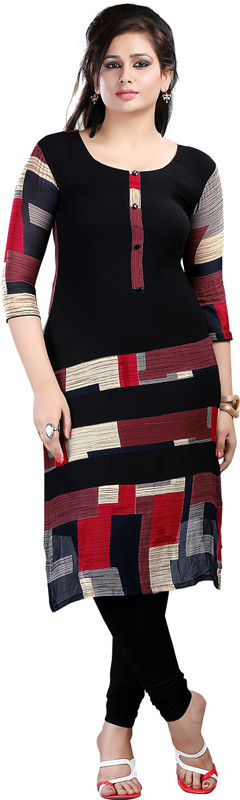 Ziyaa Women Printed Straight Kurta(Multicolor)