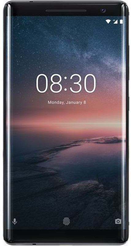 Nokia 8 Sirocco (Black, 128 GB)(6 GB RAM)