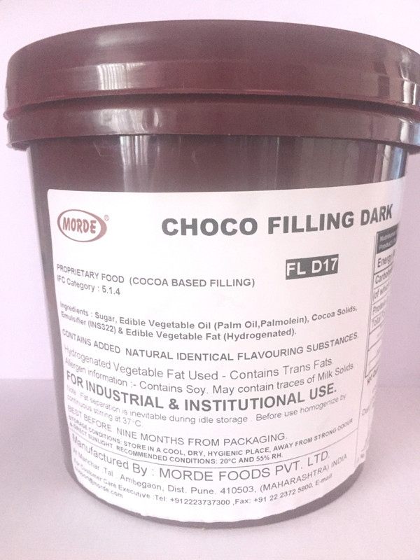 morde Choco cream filling 1kg Chocolate Baking Bars Liquid(1 kg)