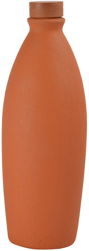 vsudhev Pure and Natural Clay Crafted 1000 ml Bottle(Pack of 1, Brown)