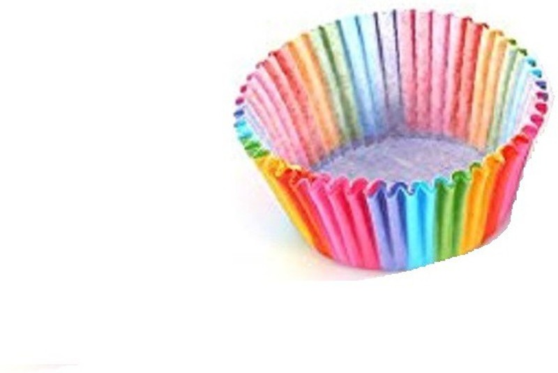 Inditradition Parchment Paper Baking Cups, Cupcake Liners | Nonstick, Multi-Color Pack Of 100 Cupcake Maker(Multicolor)