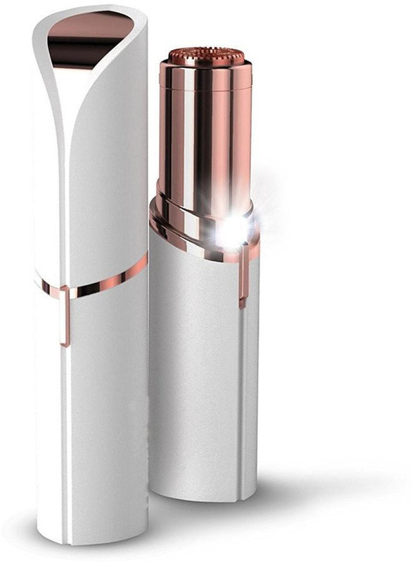 krishtal trading Facial Hair Removal Portable Light Electric Hair Removal Women's Painless Hair Remover for Lip, Chin, Cheek Cordless Trimmer for Women Cordless Epilator(Gold, White)