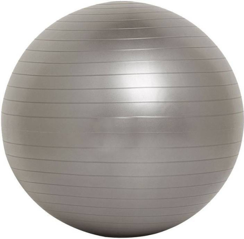 fitguru EXERCISE GYM BALL 85 CMS GREY WITH FOOT PUMP Gym Ball(With Pump)