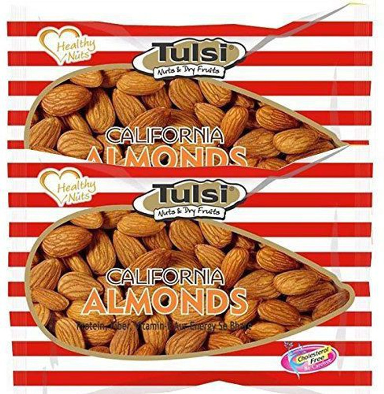 Tulsi California Premium Almonds (500gX2, Pouch) 1 Kg Almonds(2 x 500 g)