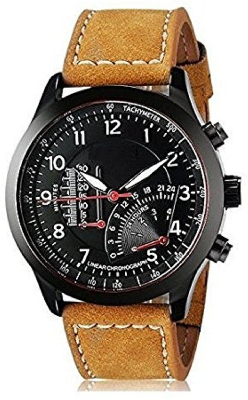 primeshop 2018 New Collection Festive Season Special Black Round Shapped Dial Brown Leather Strap Party Wedding | Casual Watch | Formal Watch | Sport Watch | Fashion Wrist Watch For Boys and Men | Curren M-8152 Analog Watch  - For Men