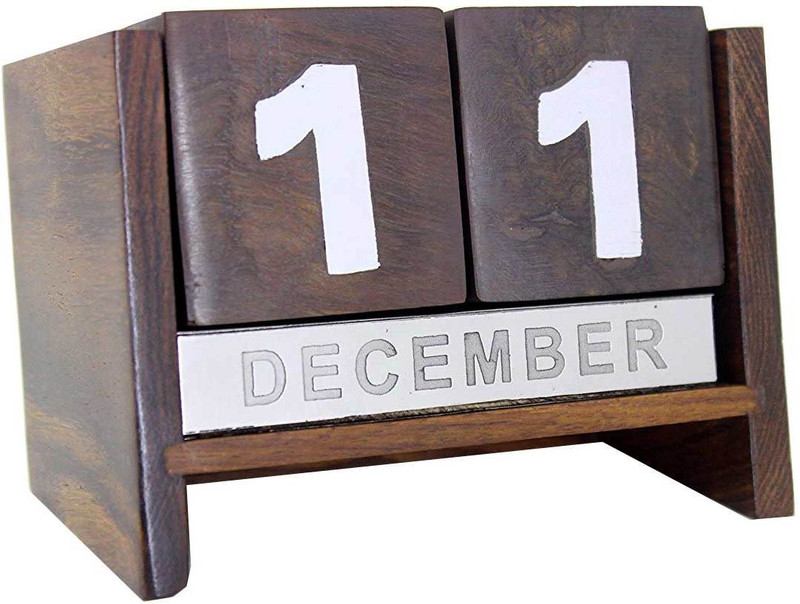 aps craft 1 Compartments Wood Wooden calendar(Brown)