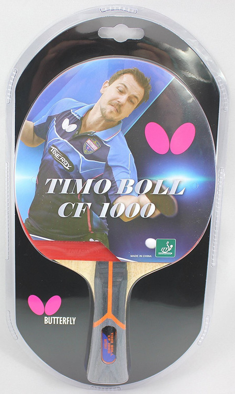 Butterfly Timo boll Cf 1000 Multicolor Table Tennis Racquet(Pack of: 1, 350 g)