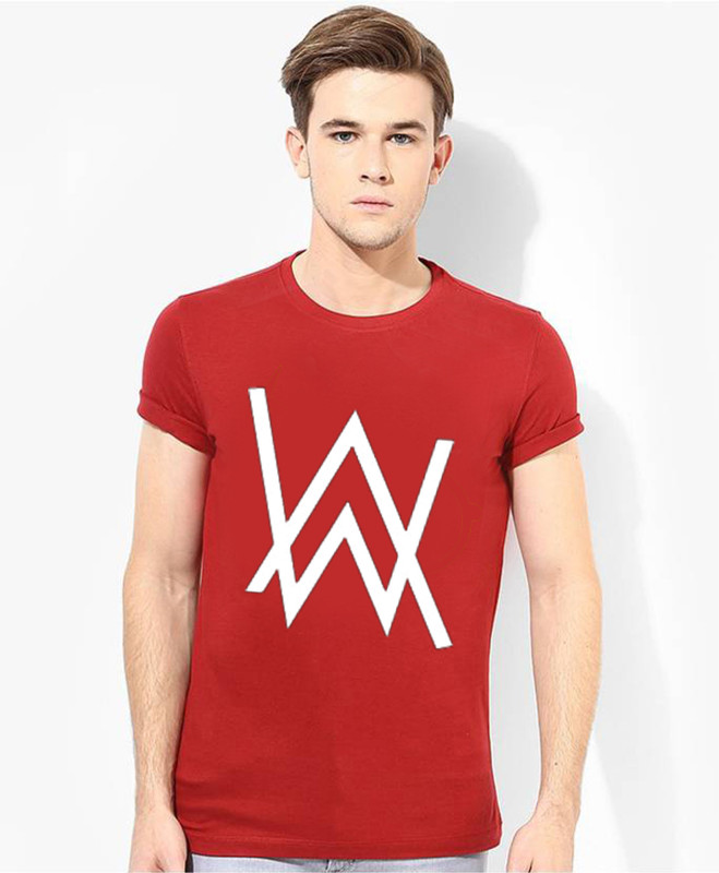 supreme Printed Men Round or Crew Red T-Shirt