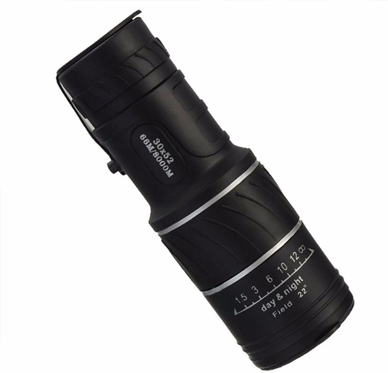 Iktu 30x52 HD Optical Monocular Camping Hiking Telescope Bird Watching. Monocular(52 , Black)
