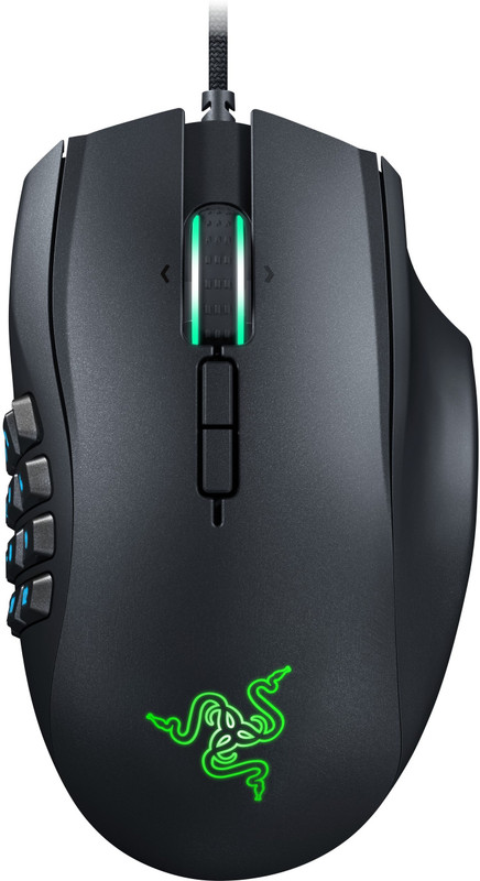 Razer Naga Chroma Multi-Color MMO Wired Laser Gaming Mouse(USB, Black)