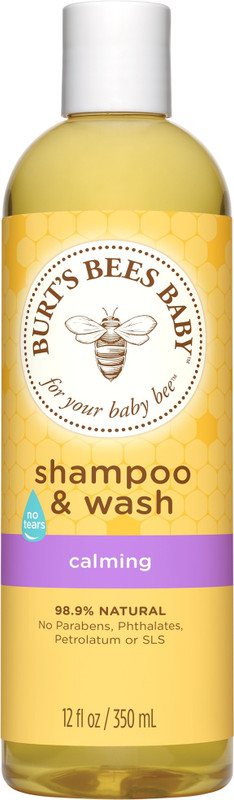 Burt's Bees Baby Shampoo & Wash, Calming Tear Free Baby Soap(350 ml)