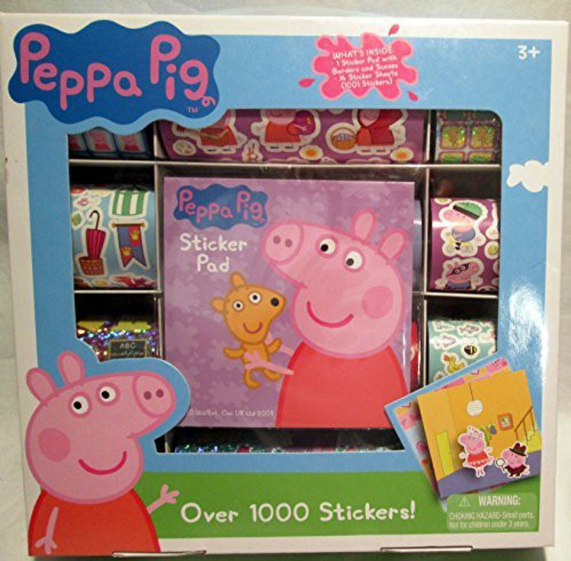 tcgtoys Peppa Pig Over 1000 Stickers And Sticker Pad