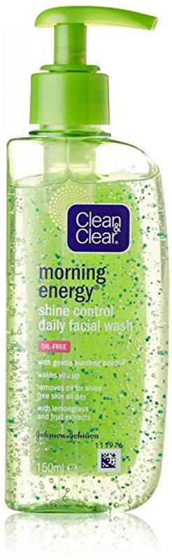 Clean & Clear Morning Energy Shine Control Daily Facial Wash, Oil-Free - 150ml Face Wash(150 ml)
