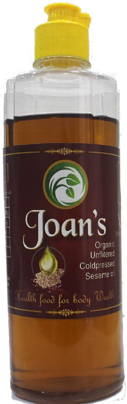 joans Virgin Cold Pressed Black Sesame Oil Sesame Oil Plastic Bottle(500 ml)