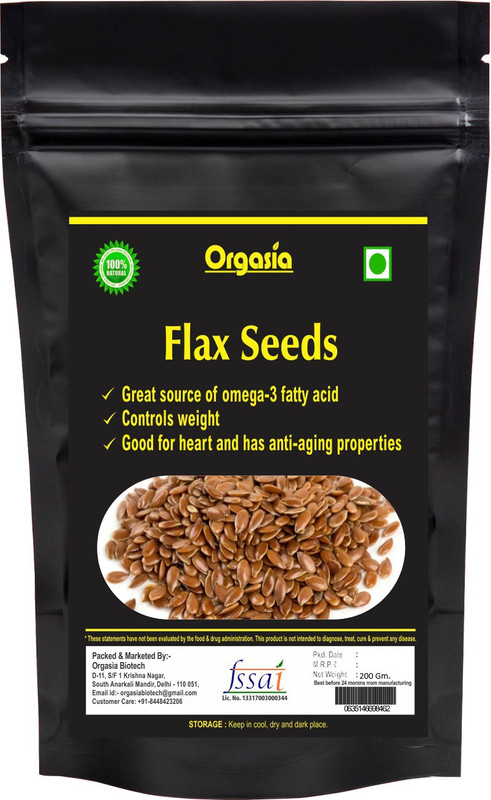 Orgasia Brown Flax Seeds(200 g)