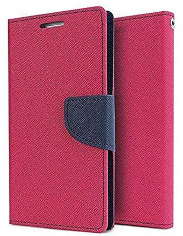 Johra Flip Cover for LYF Water 7(Pink, Dual Protection, Artificial Leather)