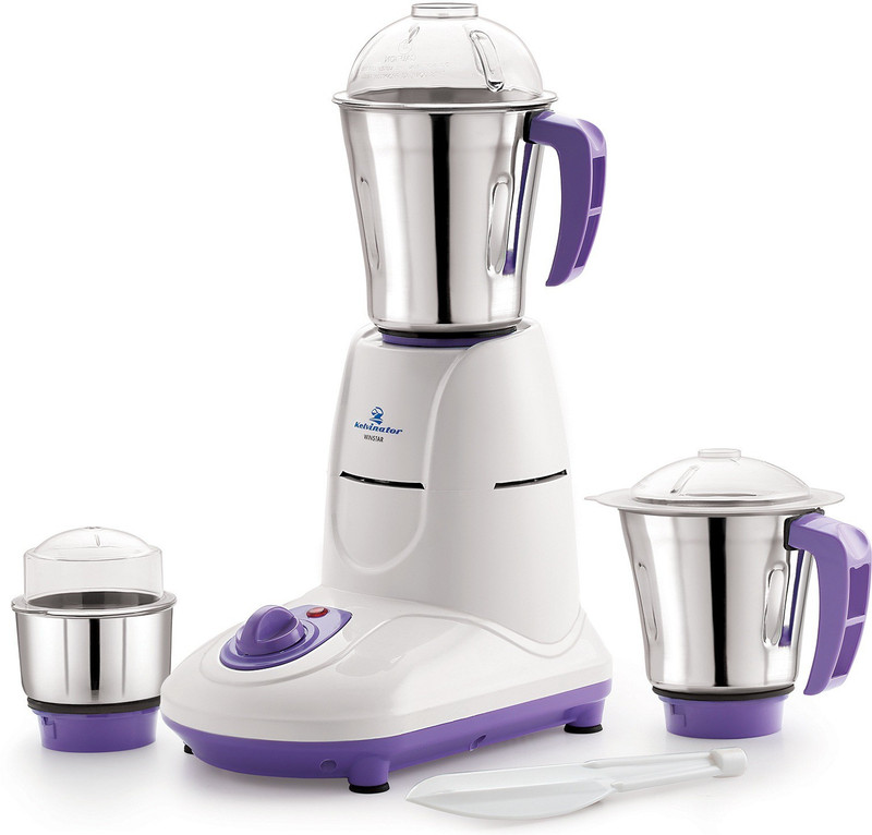 Kelvinator Winstar KMG 5535 550 Watt 3 Stainless Steel Jars 550 W Juicer Mixer Grinder(Purple, White, 3 Jars)