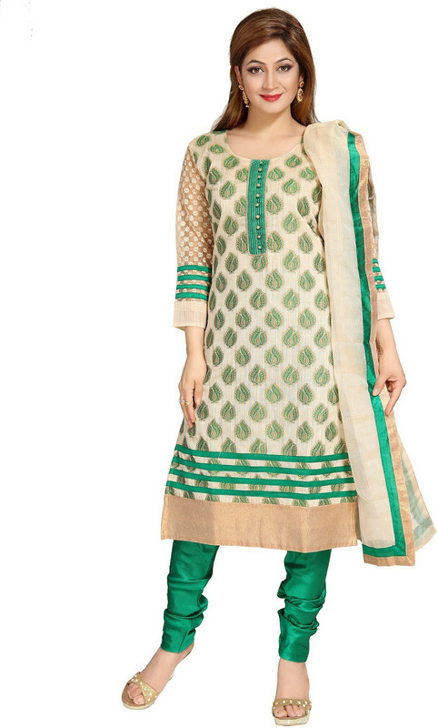pc chandan creation Embroidered Kurta, Churidar & Dupatta Set