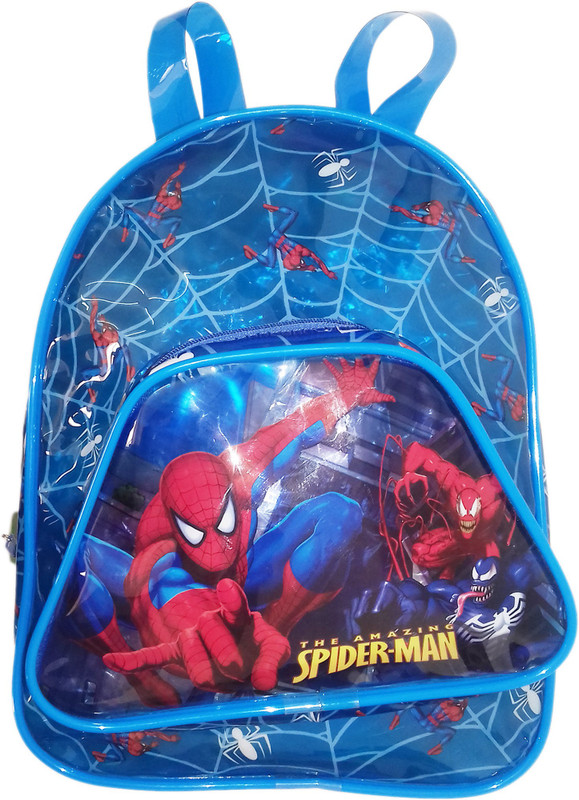 kidoz kingdom SPIDER-MAN TRANSPARENT BACKPACK FOR KIDS - SMALL 2 L Backpack(Blue)