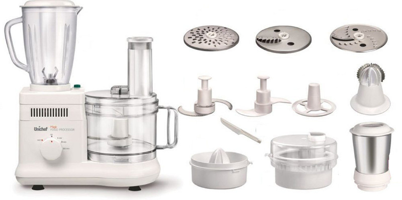 Unichef UT-036 600 W Food Processor(White)