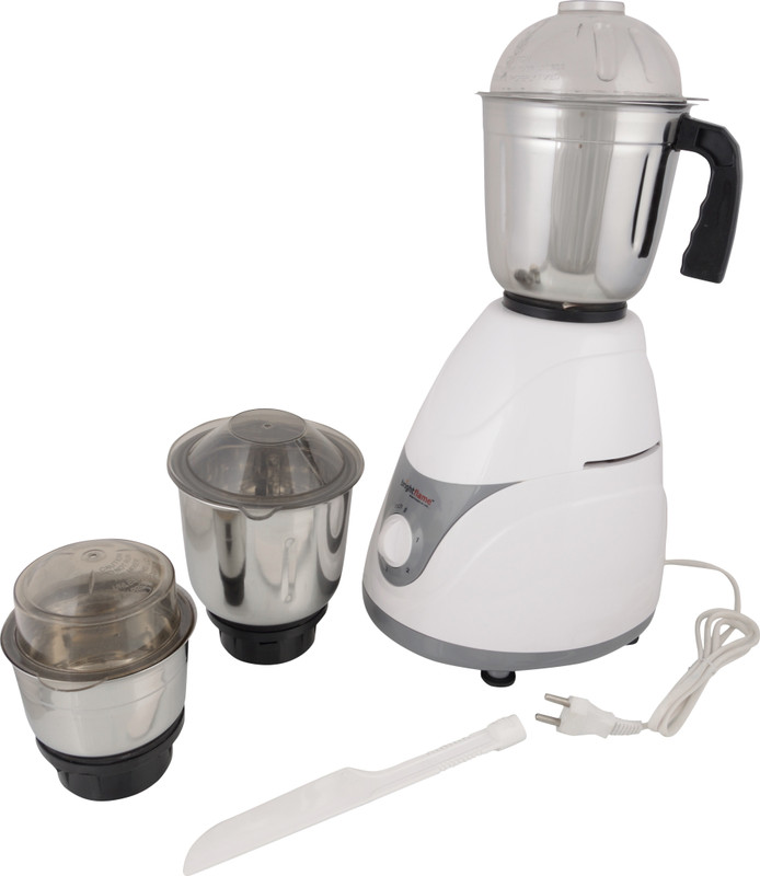 Brightflame Popular Jura 550 W Mixer Grinder(White, 3 Jars) Brightflame Popular Jura 550 W Mixer Grinder(White, 3 Jars)