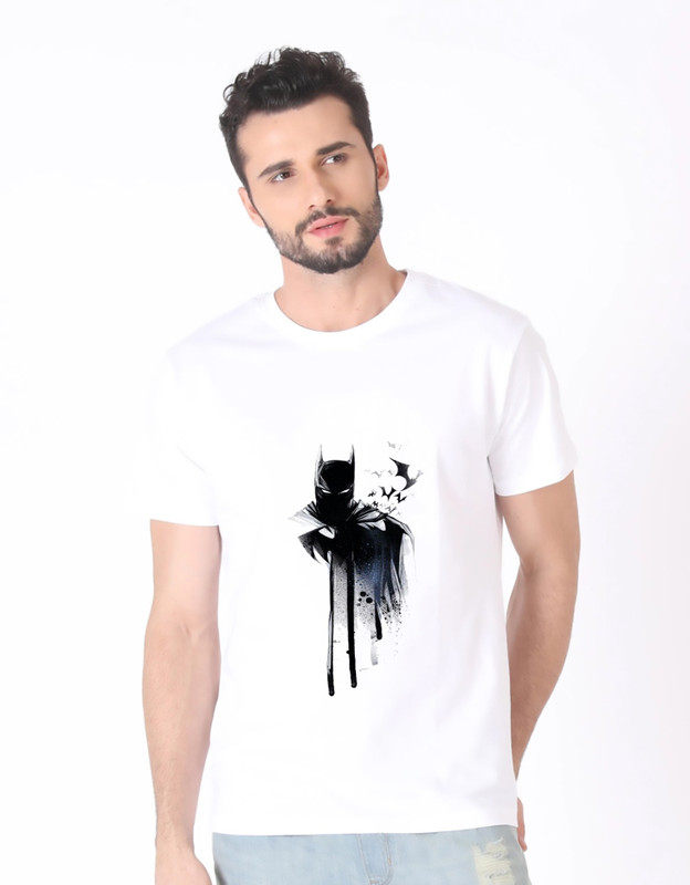 woody walker Printed Men Round Neck White T-Shirt